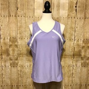 Nike Fit Dry Purple Sleeveless Tennis Top XL